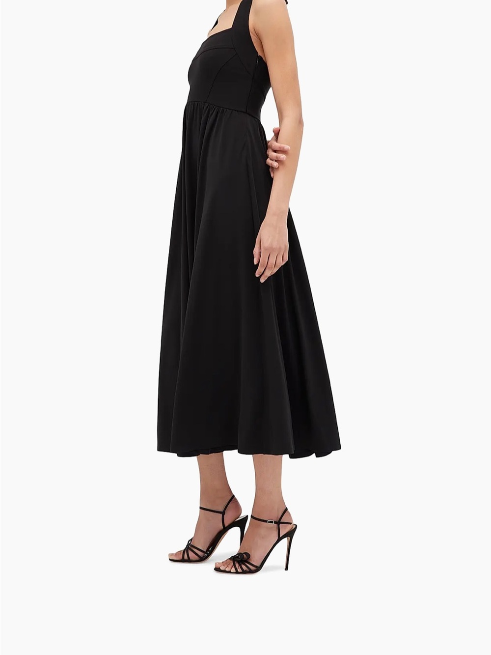 NWT Hill House Fleur Midi Dress - Black Jersey - Picture 2 of 3